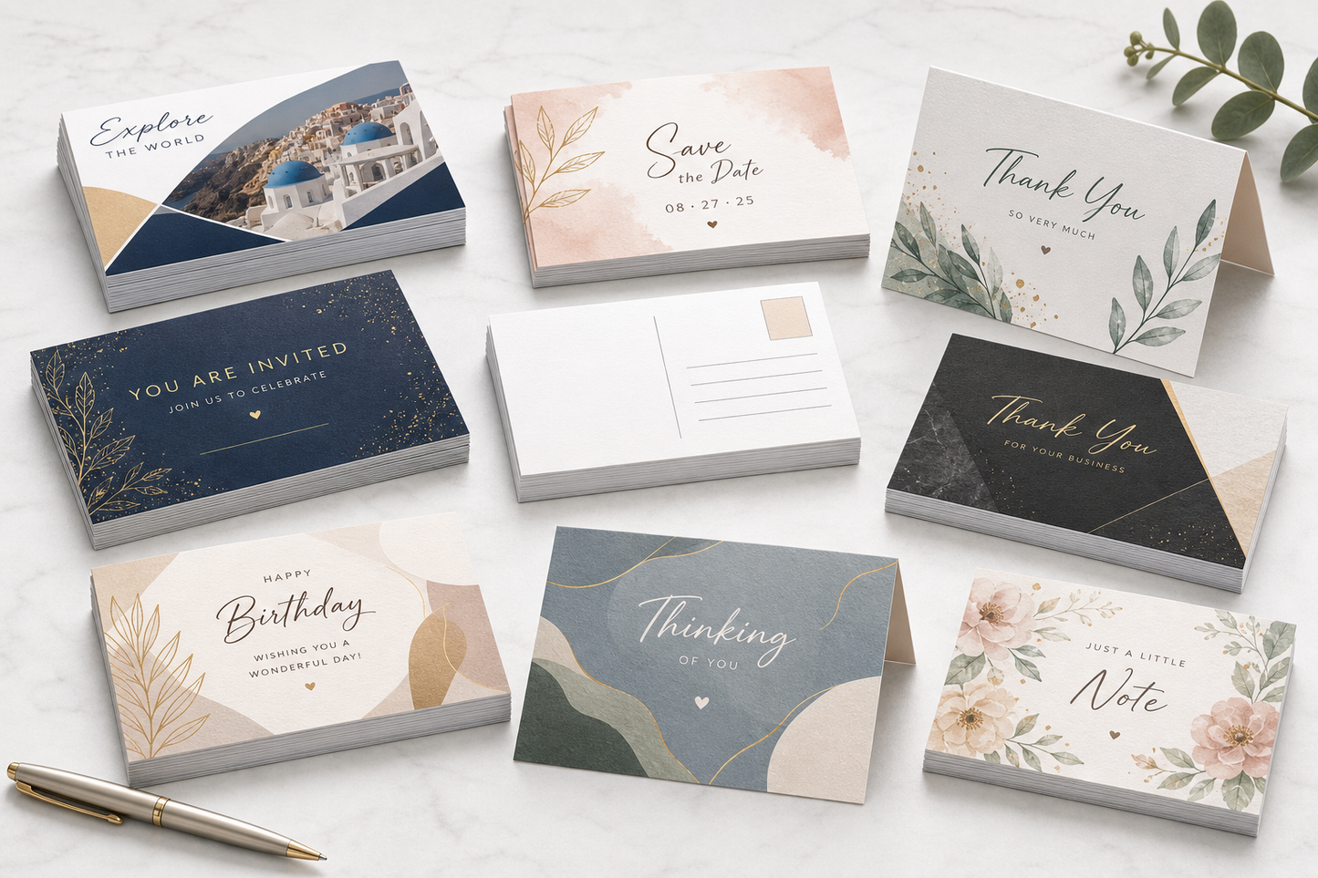 Postcards product mockup